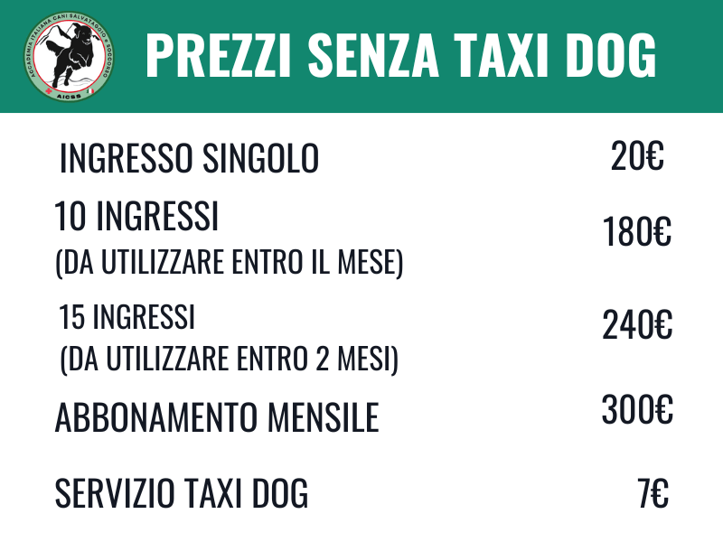 Prezzi asilo Senza taxi