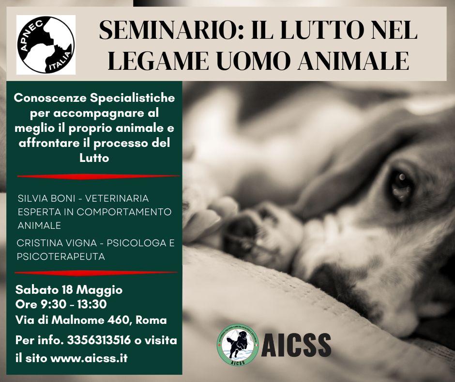 Seminario sul lutto del cane